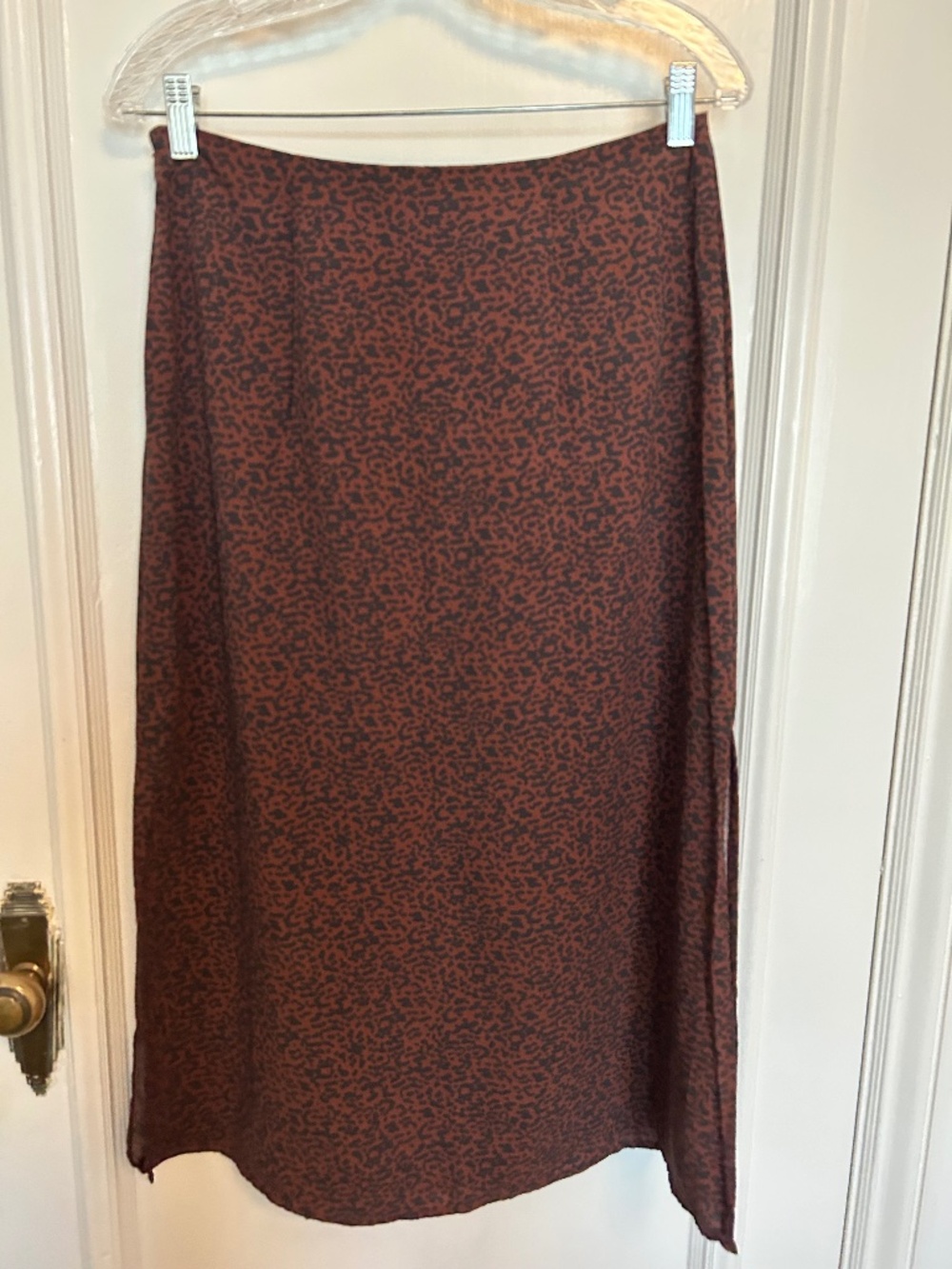NWOT Marine Layer Leopard Print Midi Skirt Size 6